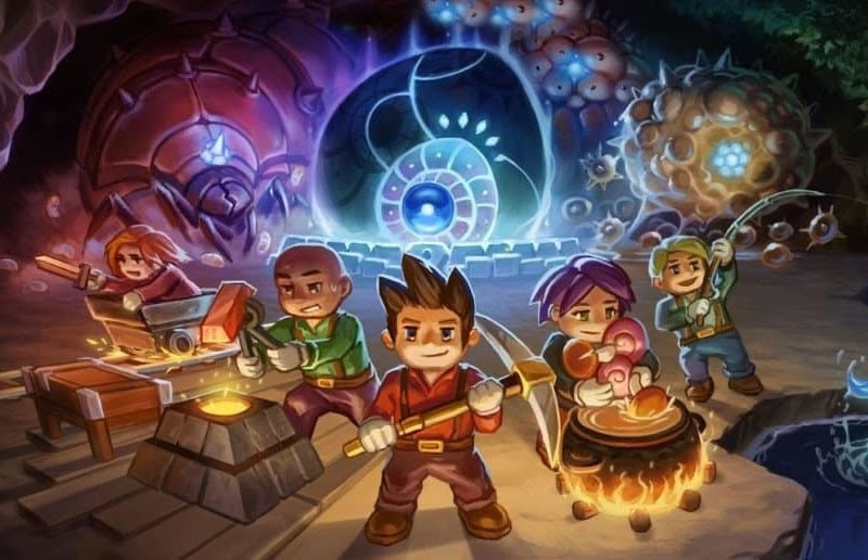 Esse jogo coop de 8 jogadores foi um estouro entre fãs de aventura 2D e  sobrevivência